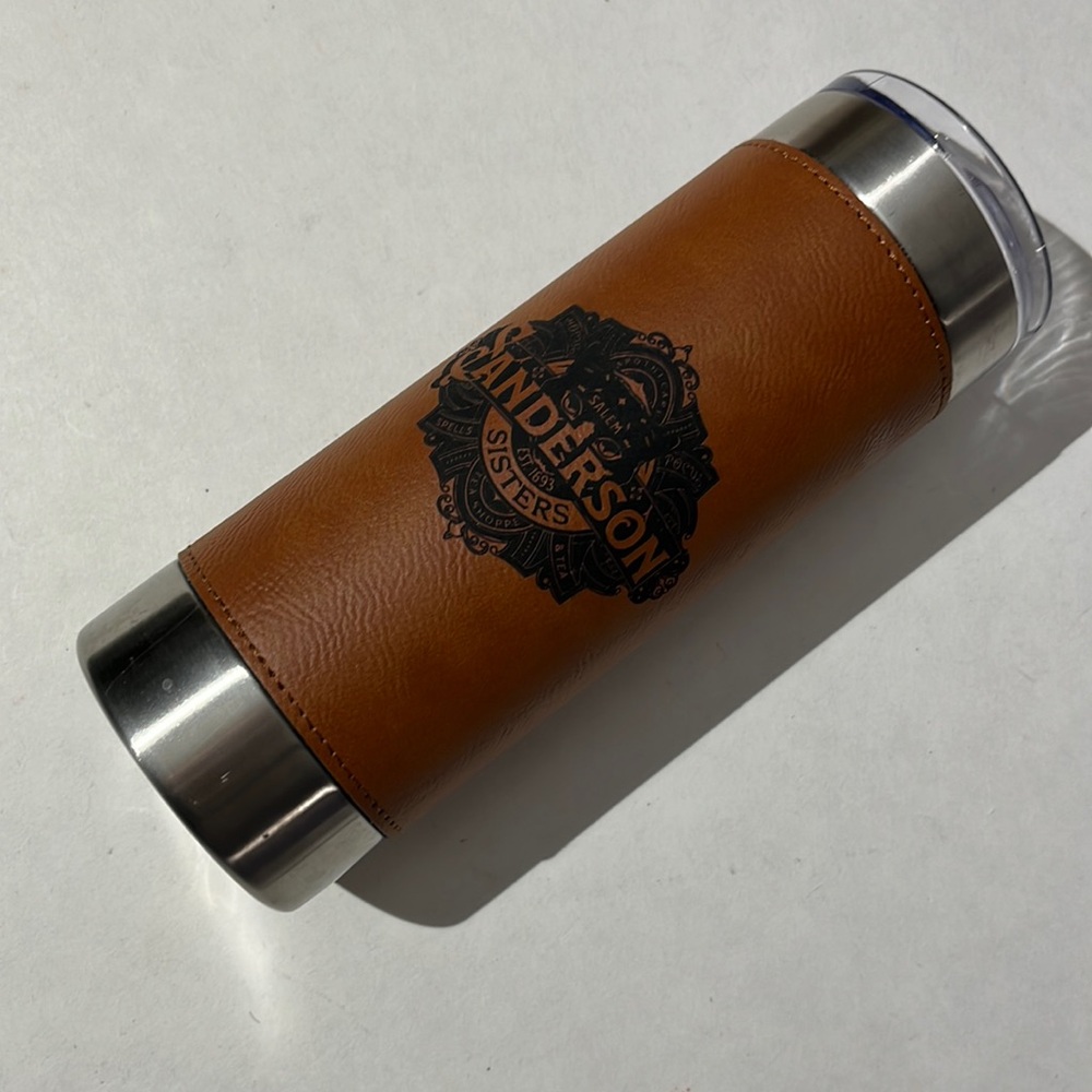 Salem Sanderson Sisters Tea Shoppe Hocus Pocus metal water bottle coffee thermos